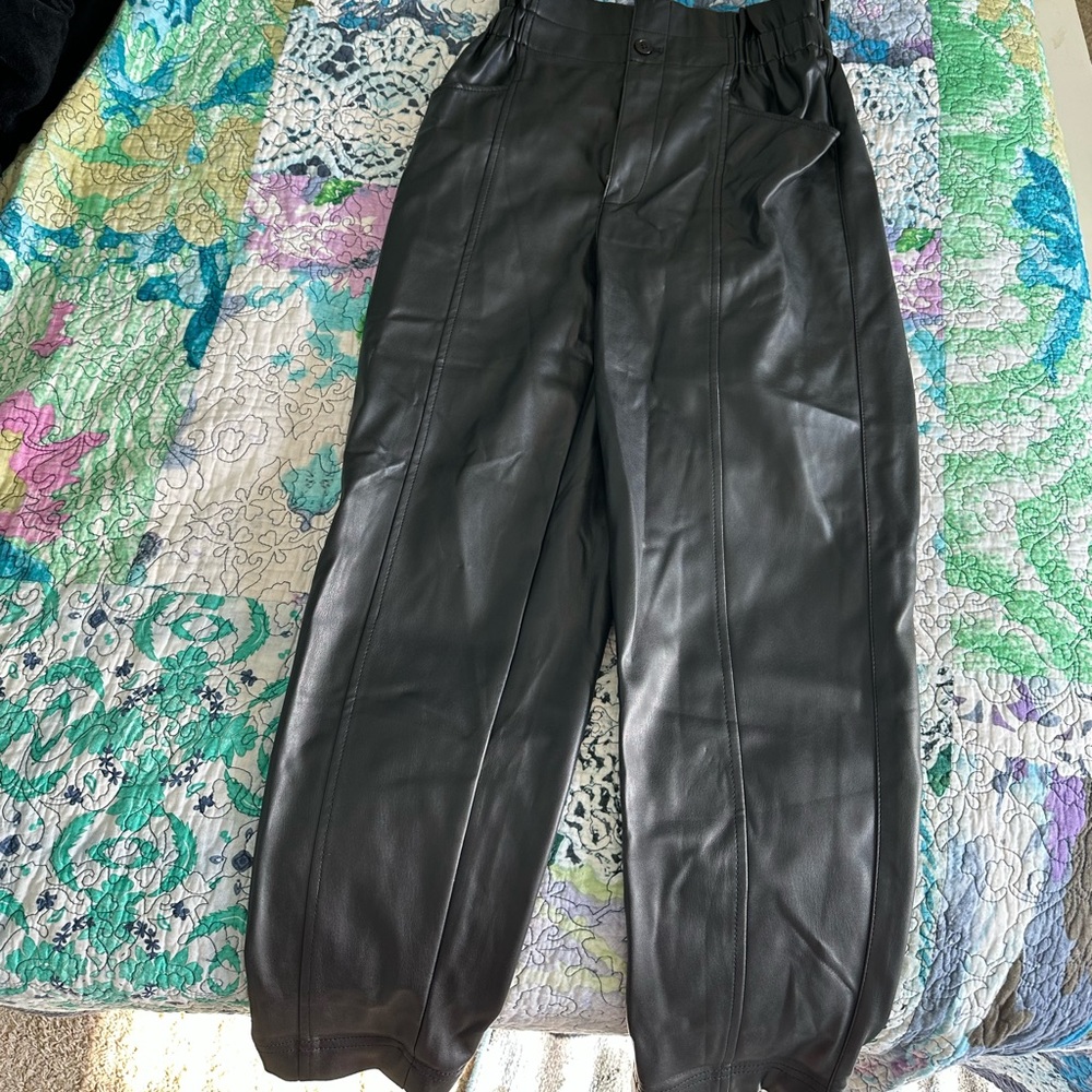 madewell leather pants